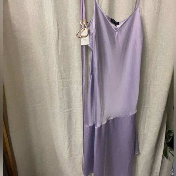 Eloqui NWT purple slip dress size 20 and belt (also NWT) - Picture 5 of 9